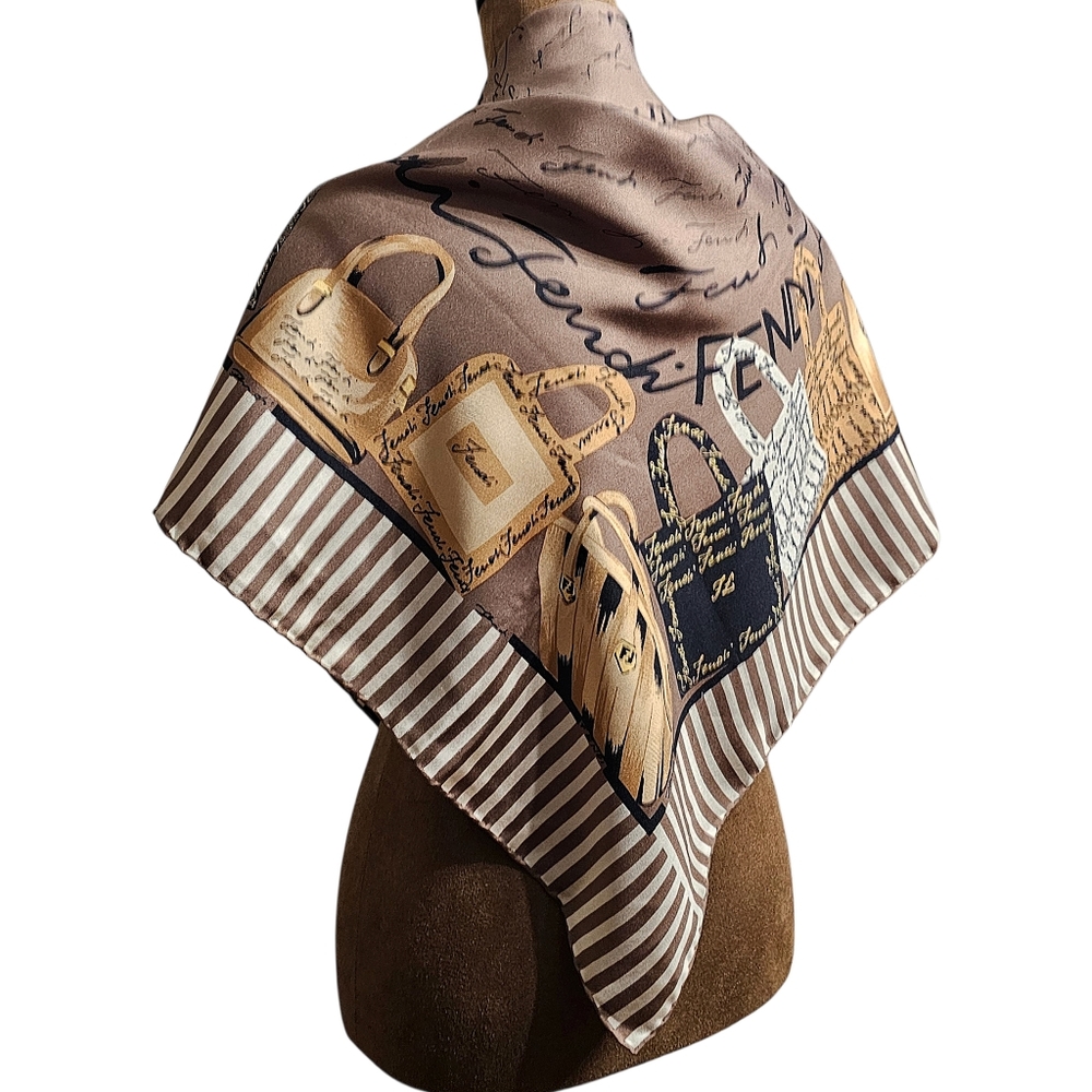 FENDI SILK SCARF - Picture 9 of 16